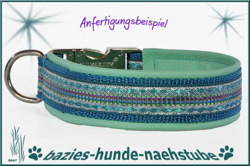 Halsband "Rainbow Diamond Teal"