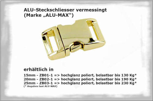 alusteckschliesser messing