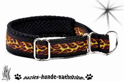 Halsband "Flames red" verstellbar