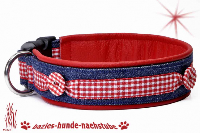 Halsband "Kariert & Geknöpft"