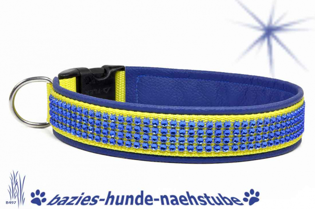 Halsband "BlingBling blau"